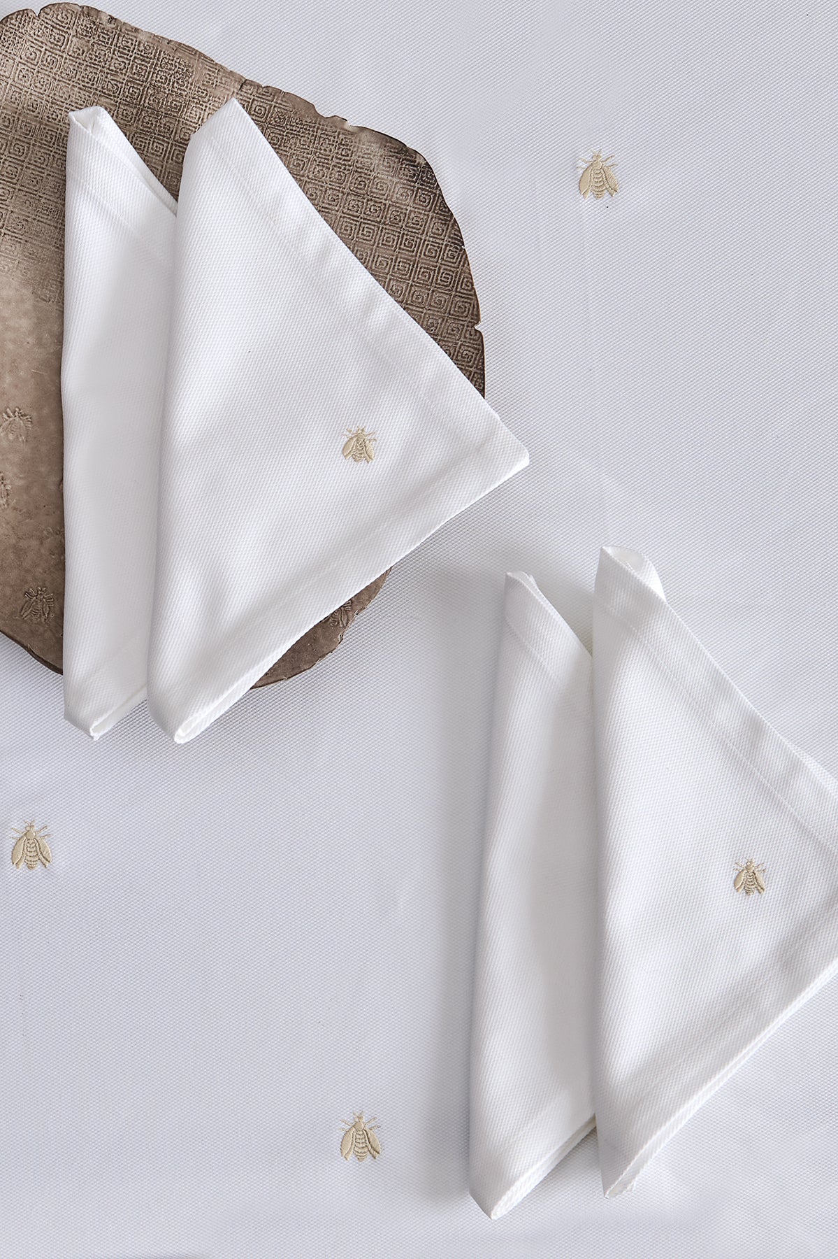 Set tovaglioli Api Table linens in cotone ricamato - Mastro Raphael