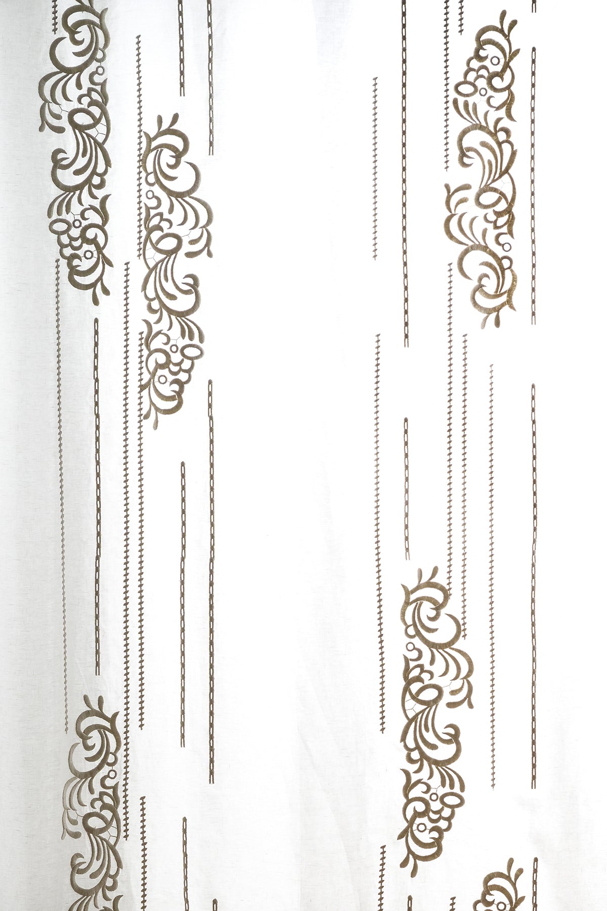 Tessuto Arabesque ricamo fiori e linee - Mastro Raphael