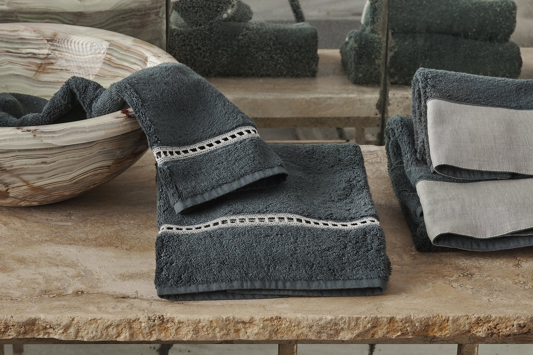 Set spugna in cotone Bath Essentials Segreti - Mastro Raphael