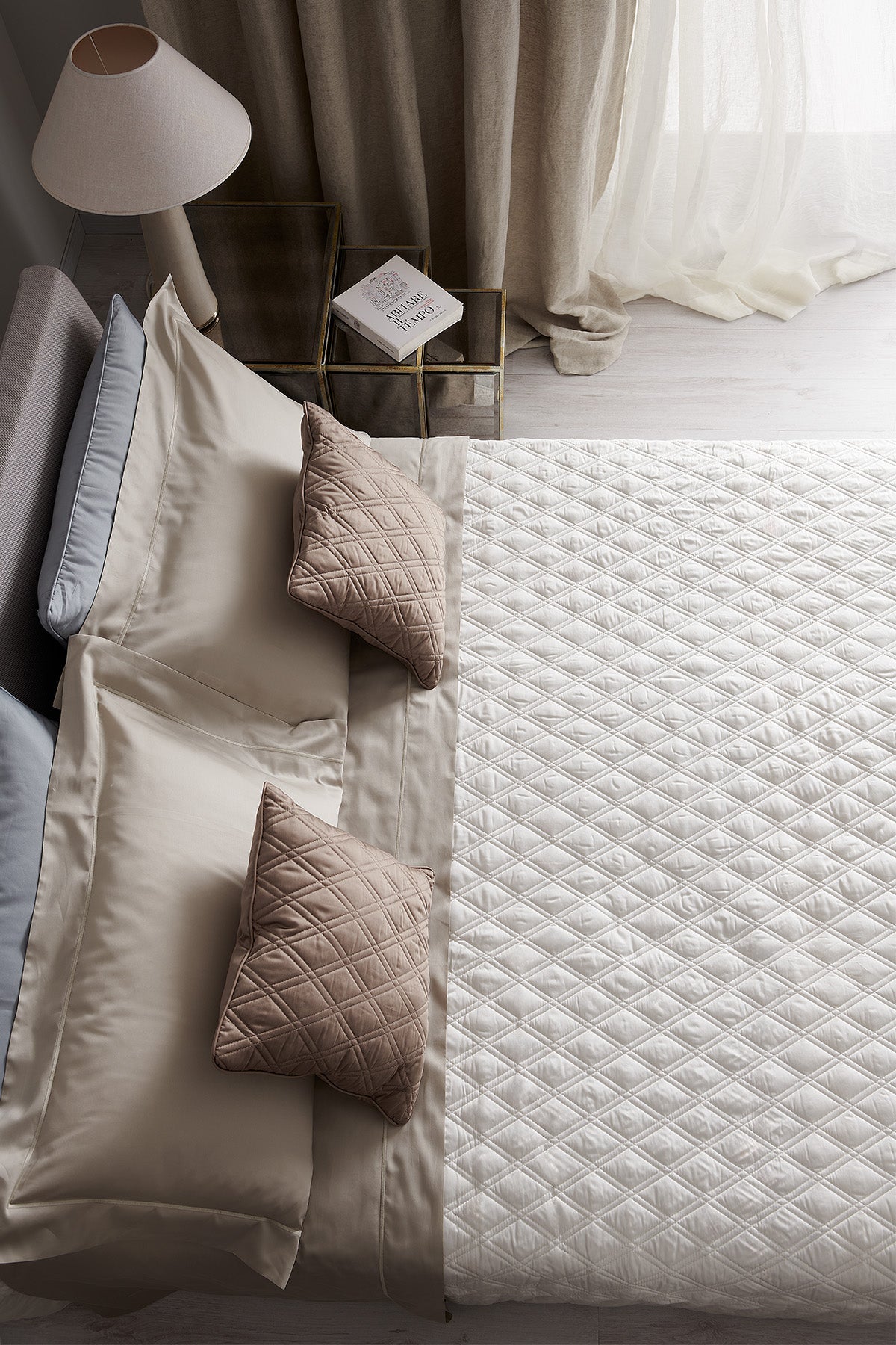 Quilt Bread & Butter in raso di cotone a doppia losanga - Mastro Raphael