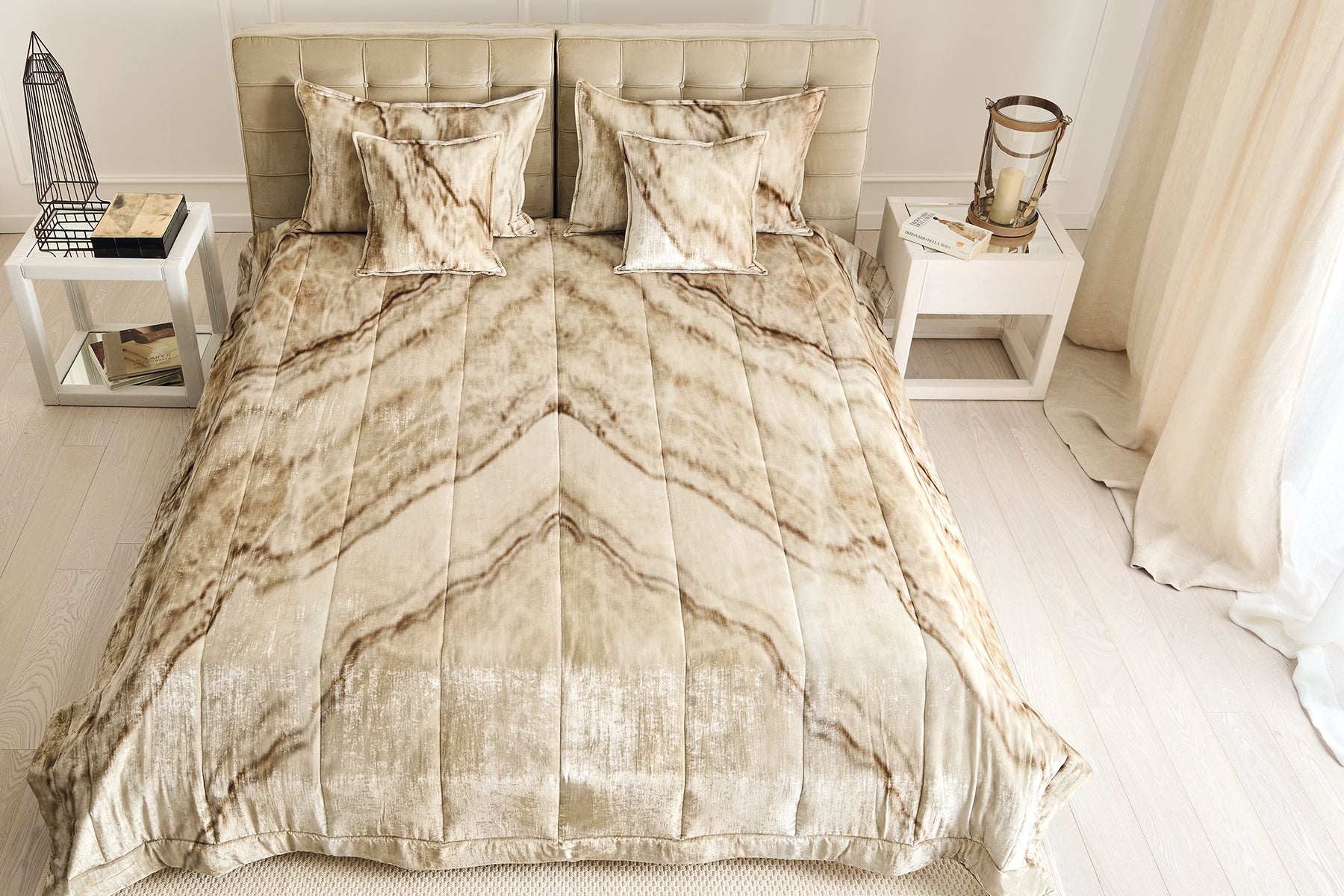 Quilt e trapunta Canova in velluto - Mastro Raphael