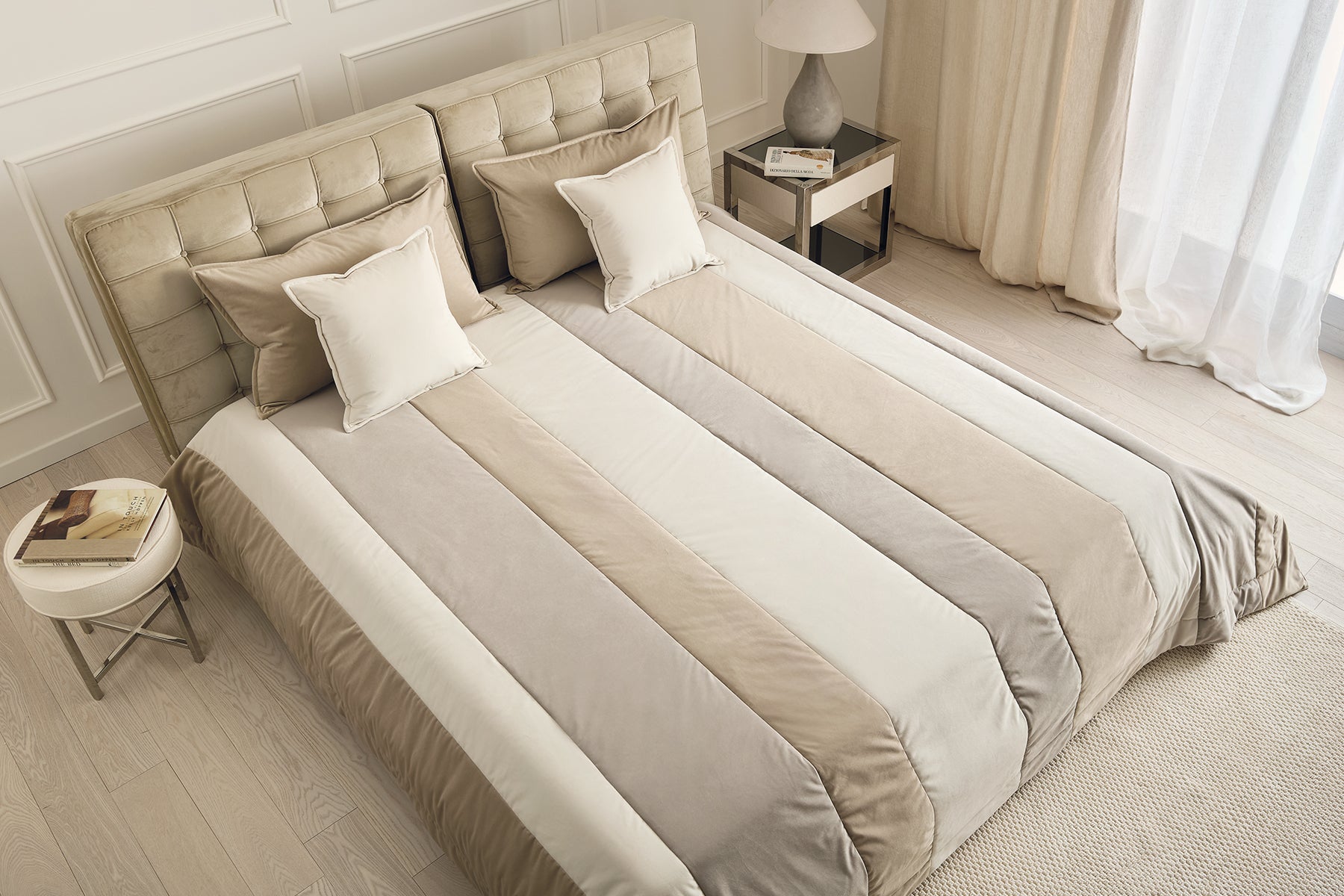Quilt e trapunta Cromie Patchwork velluto