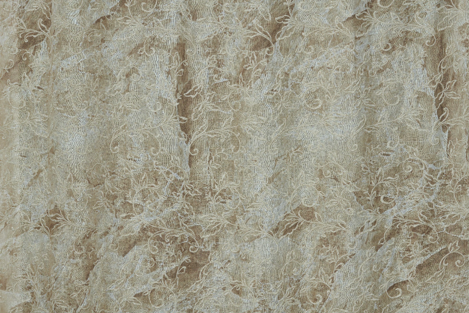 Fabric Dune Merveille Marmorino ricamo allover