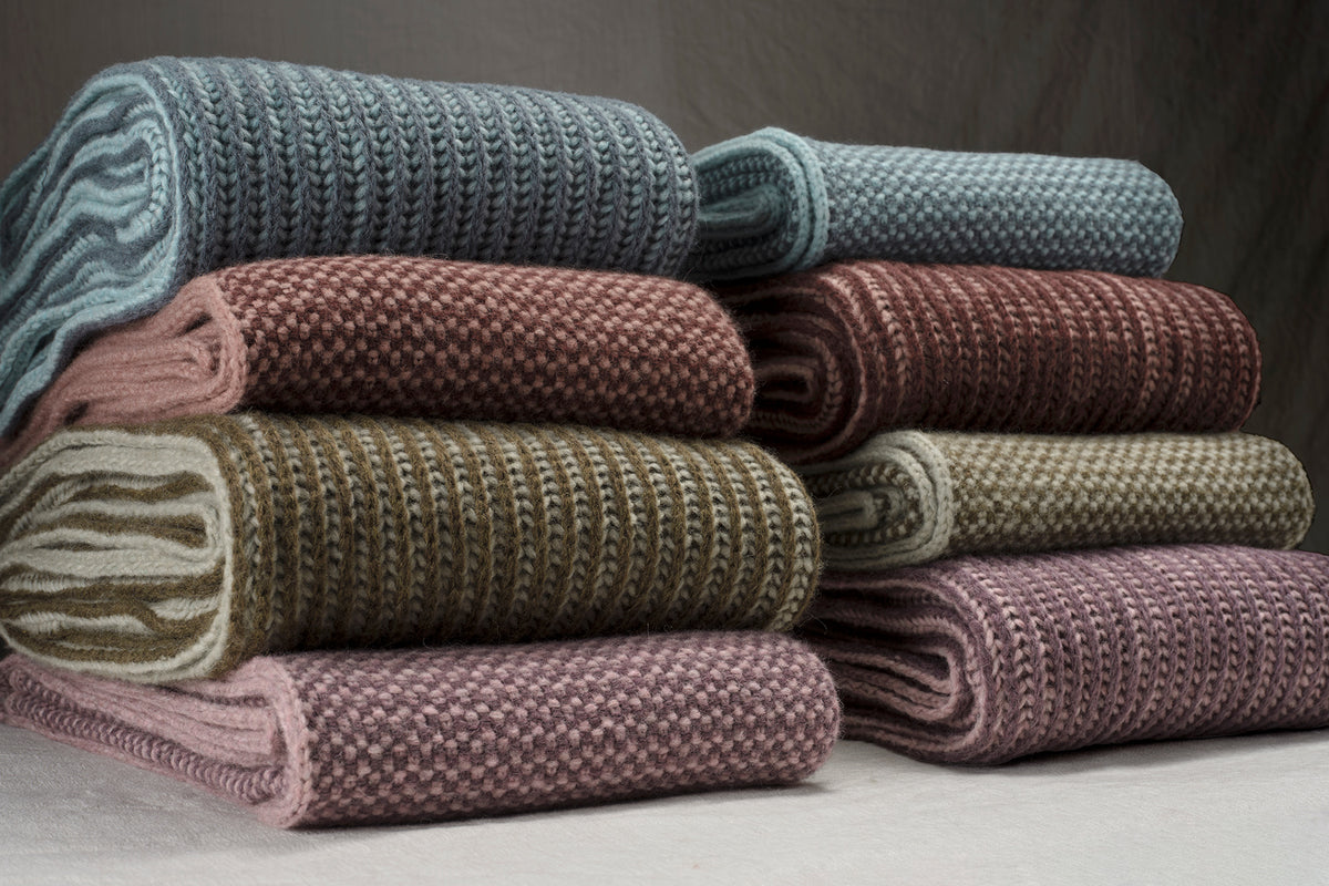 Plaid Pleasures Sabine bicolore in alpaca - Mastro Raphael