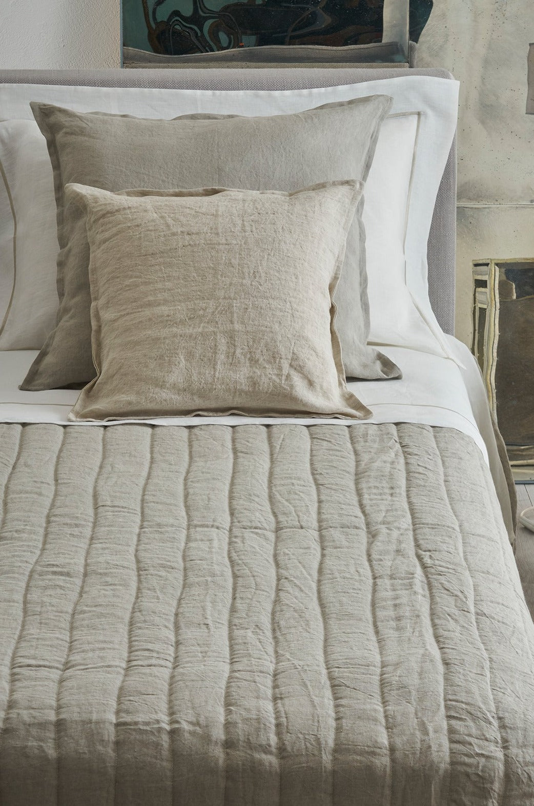 Quilted bedspread righe irregolari Day by Day