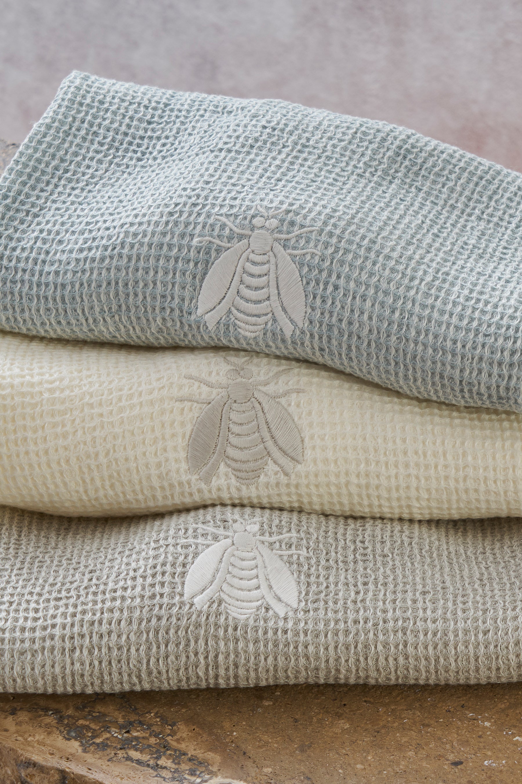 Towel set Linen SPA nido d'ape