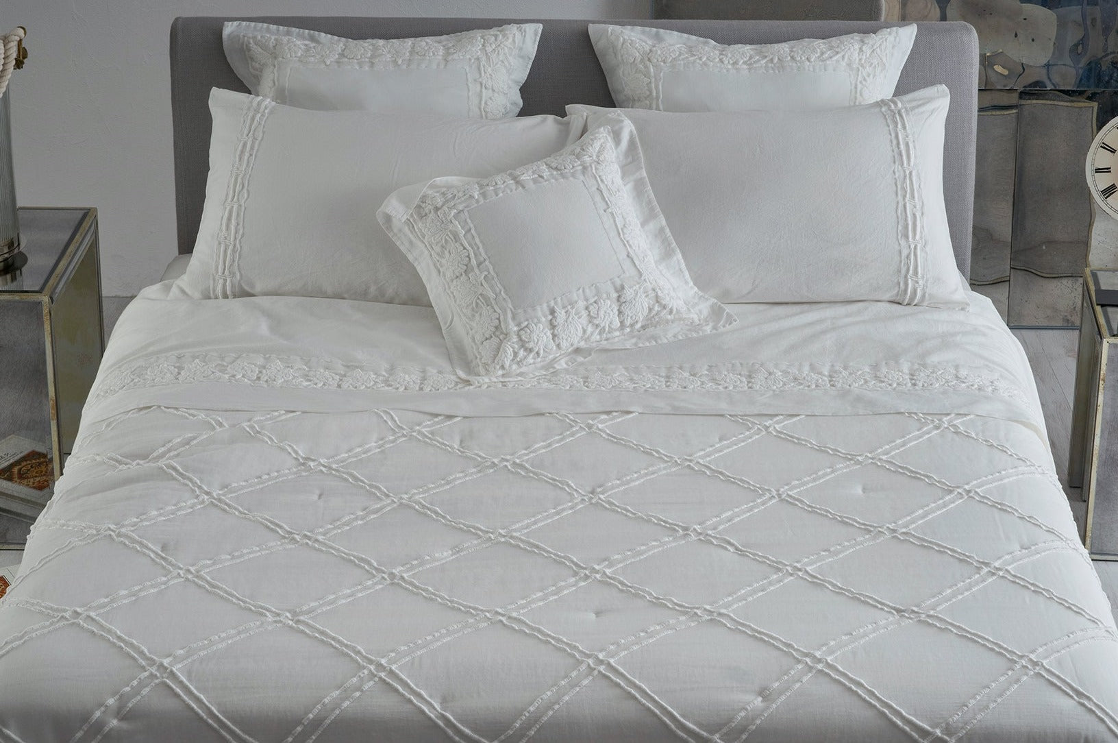 Quilt e trapunta Mathilde losanghe allover