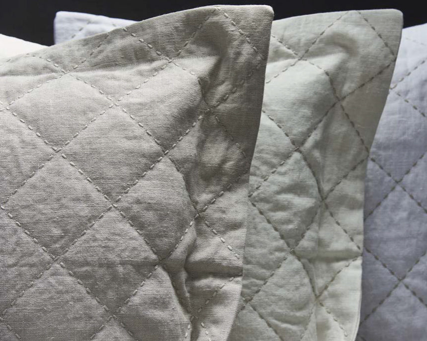 Lino Pergamon Fabrics ricamo rombi