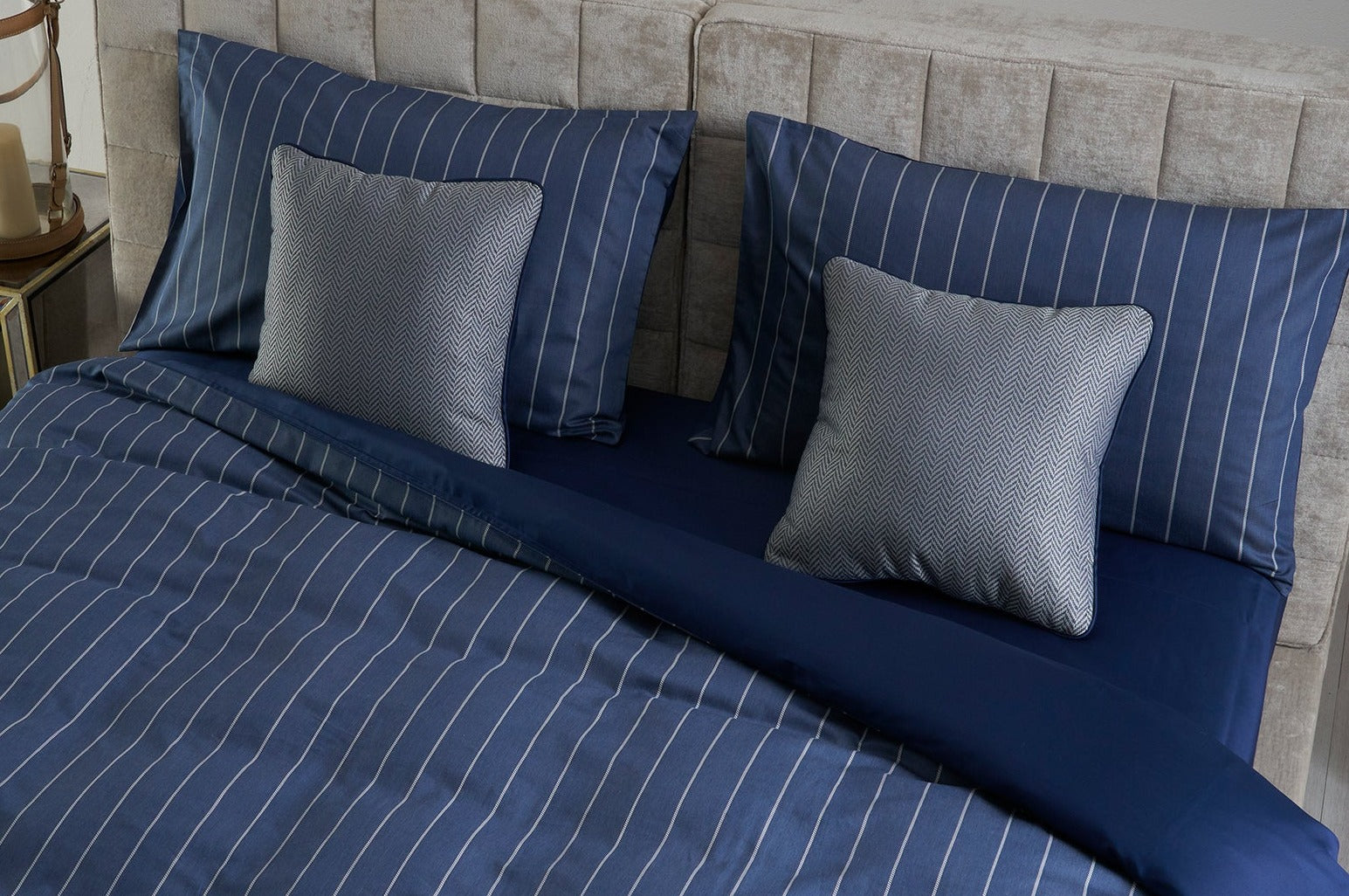 Duvet cover set gessato Regent