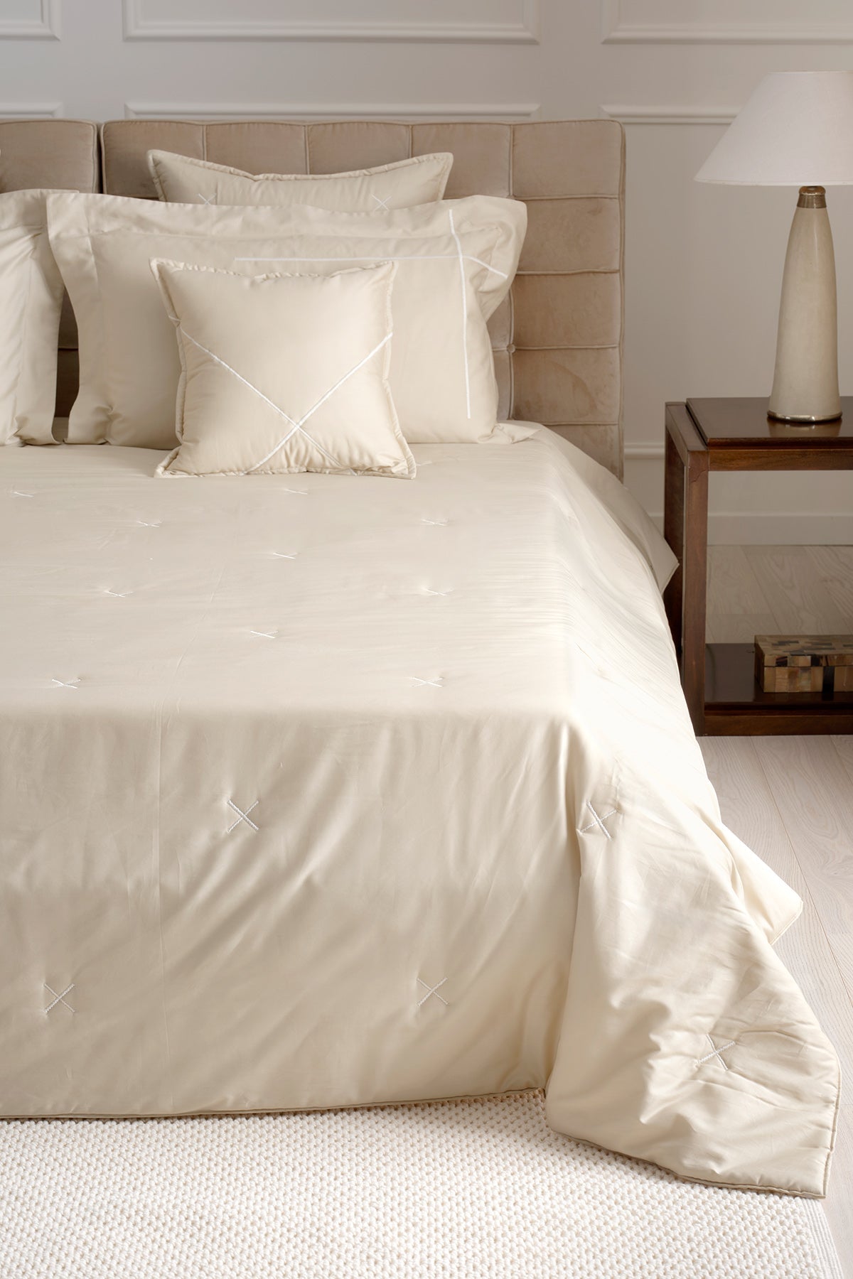 Biancheria letto in raso e velluto Note - Mastro Raphael