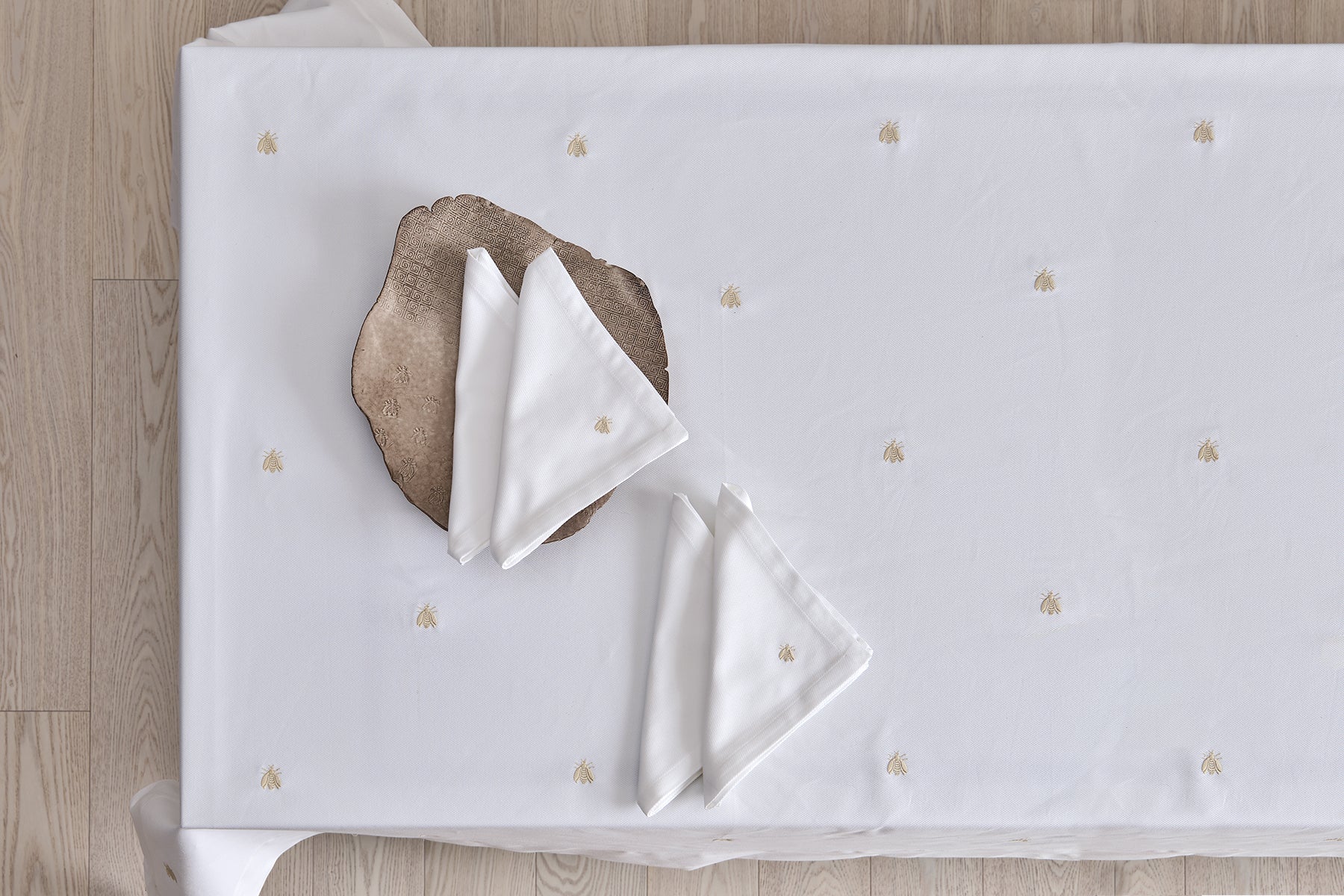 Tovaglia  Api Table linens in cotone ricamato all over - Mastro Raphael