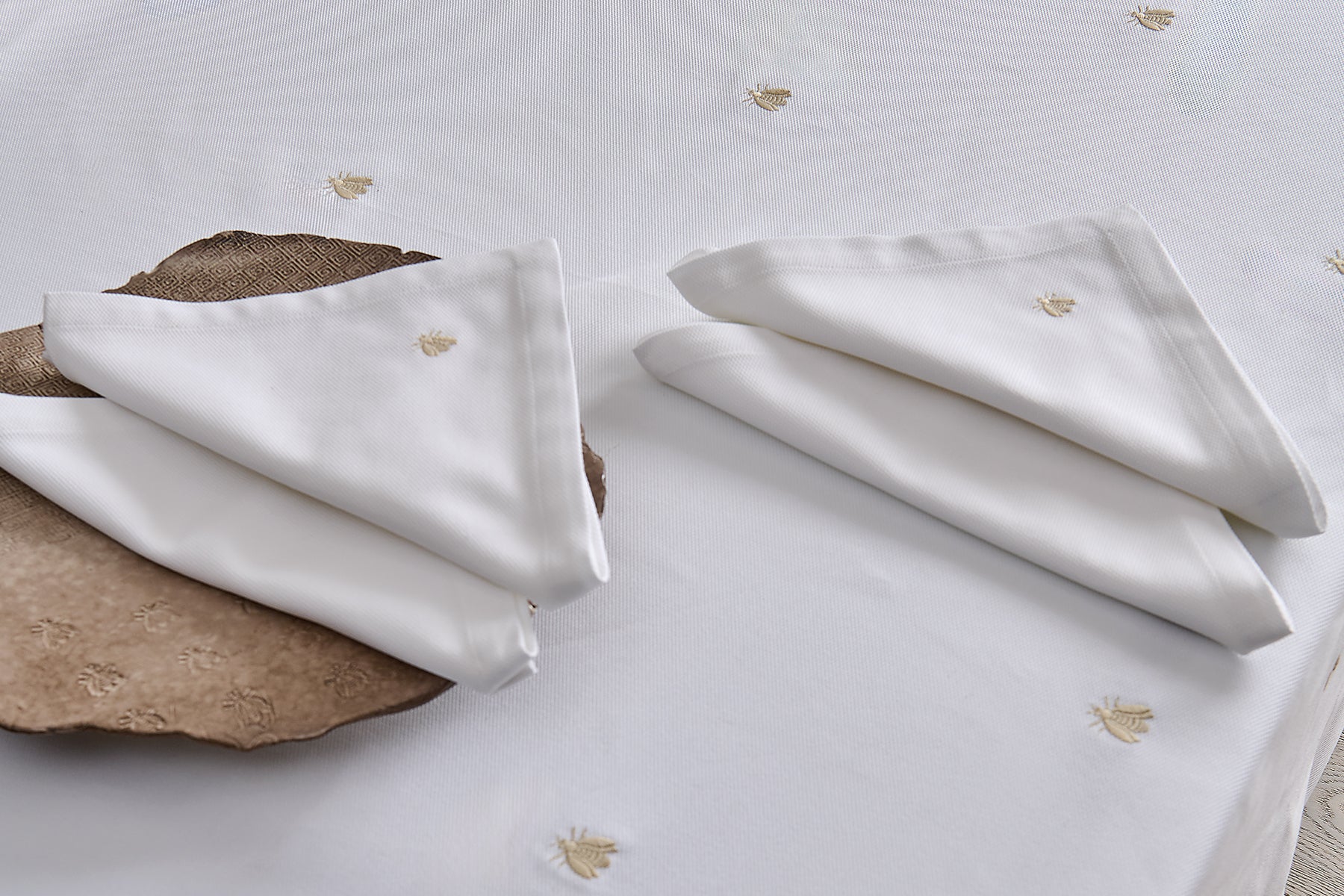 Set tovaglioli Api Table linens in cotone ricamato - Mastro Raphael