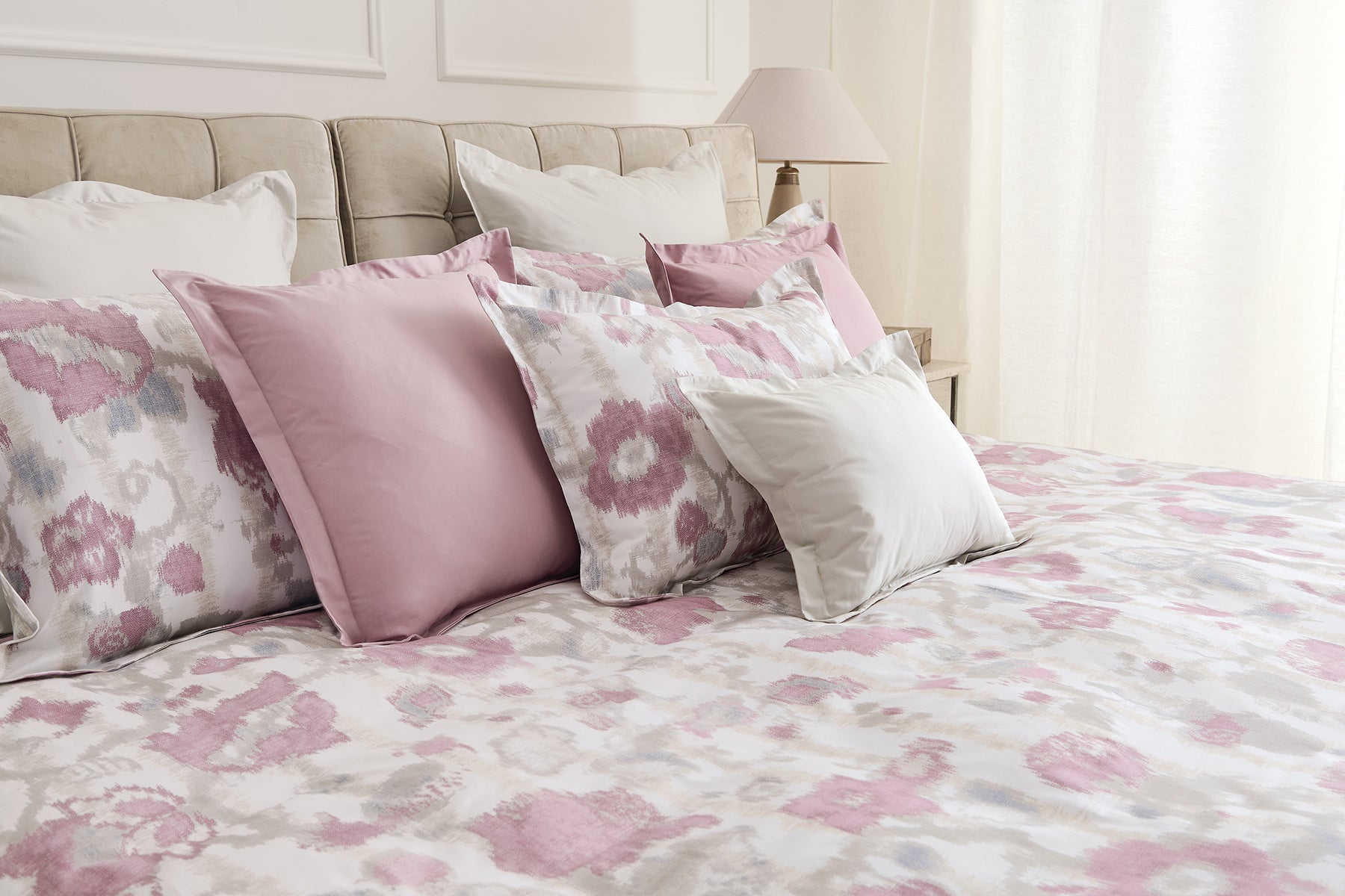 Set copripuimino Arsflora floreale e righe - Mastro Raphael