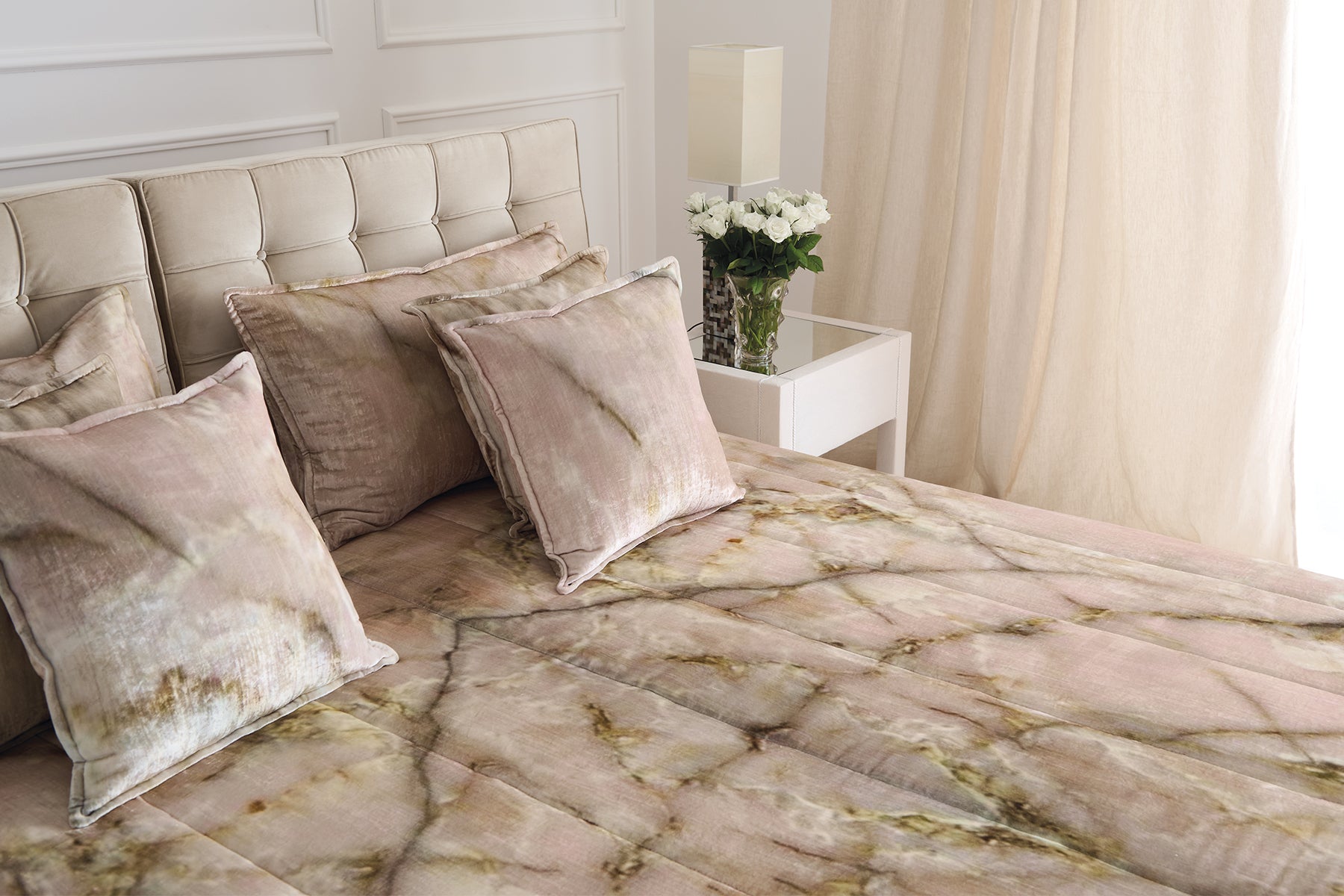 Quilt e trapunta Canova in velluto - Mastro Raphael