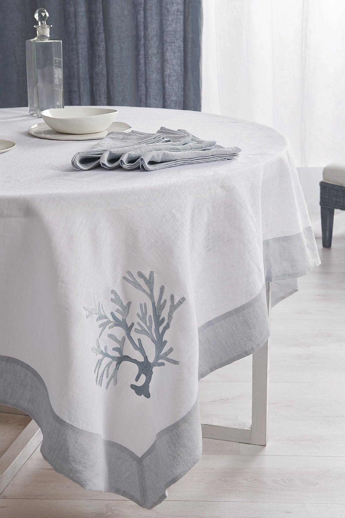 Tablecloth Corallomania Table linens lino