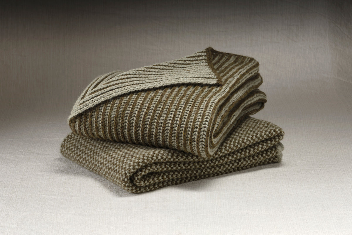Plaid Pleasures Sabine bicolore in alpaca - Mastro Raphael