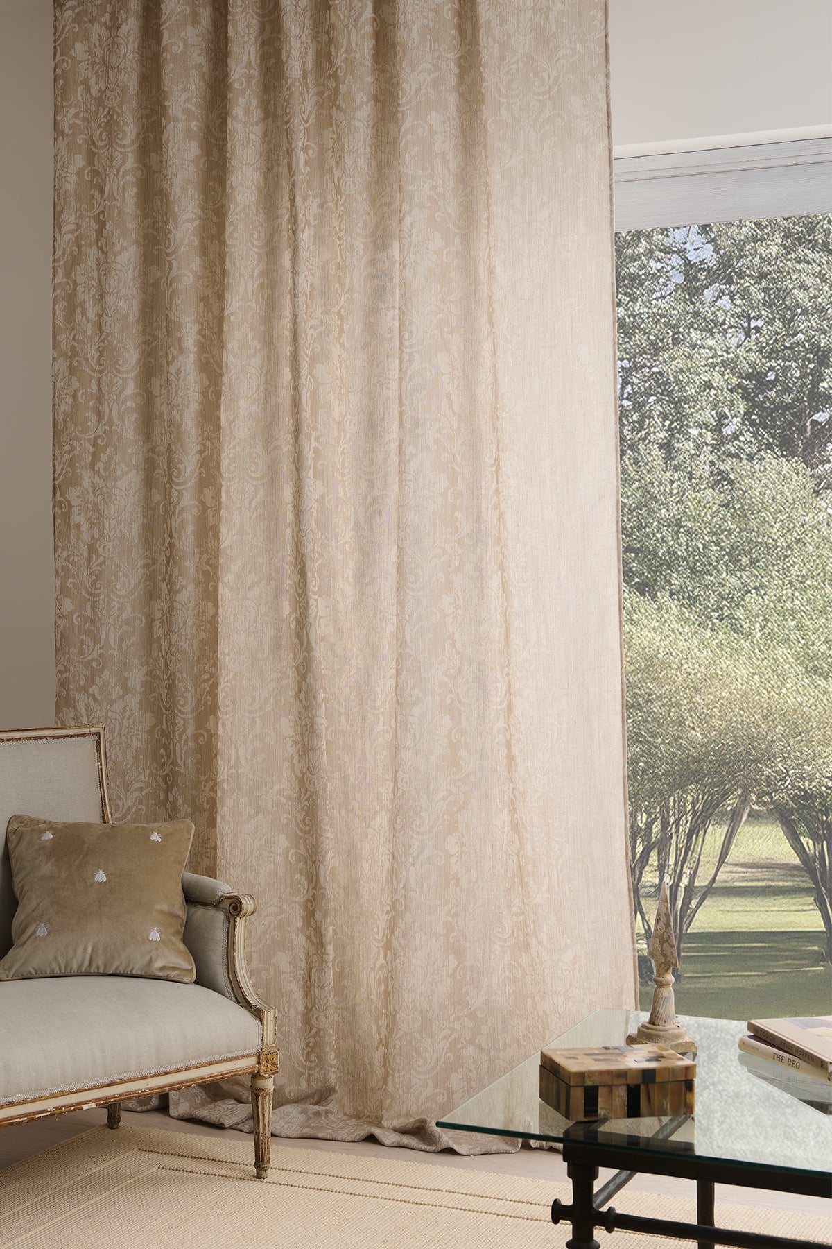 Tessuti jacquard in lino Riflessi - Mastro Raphael