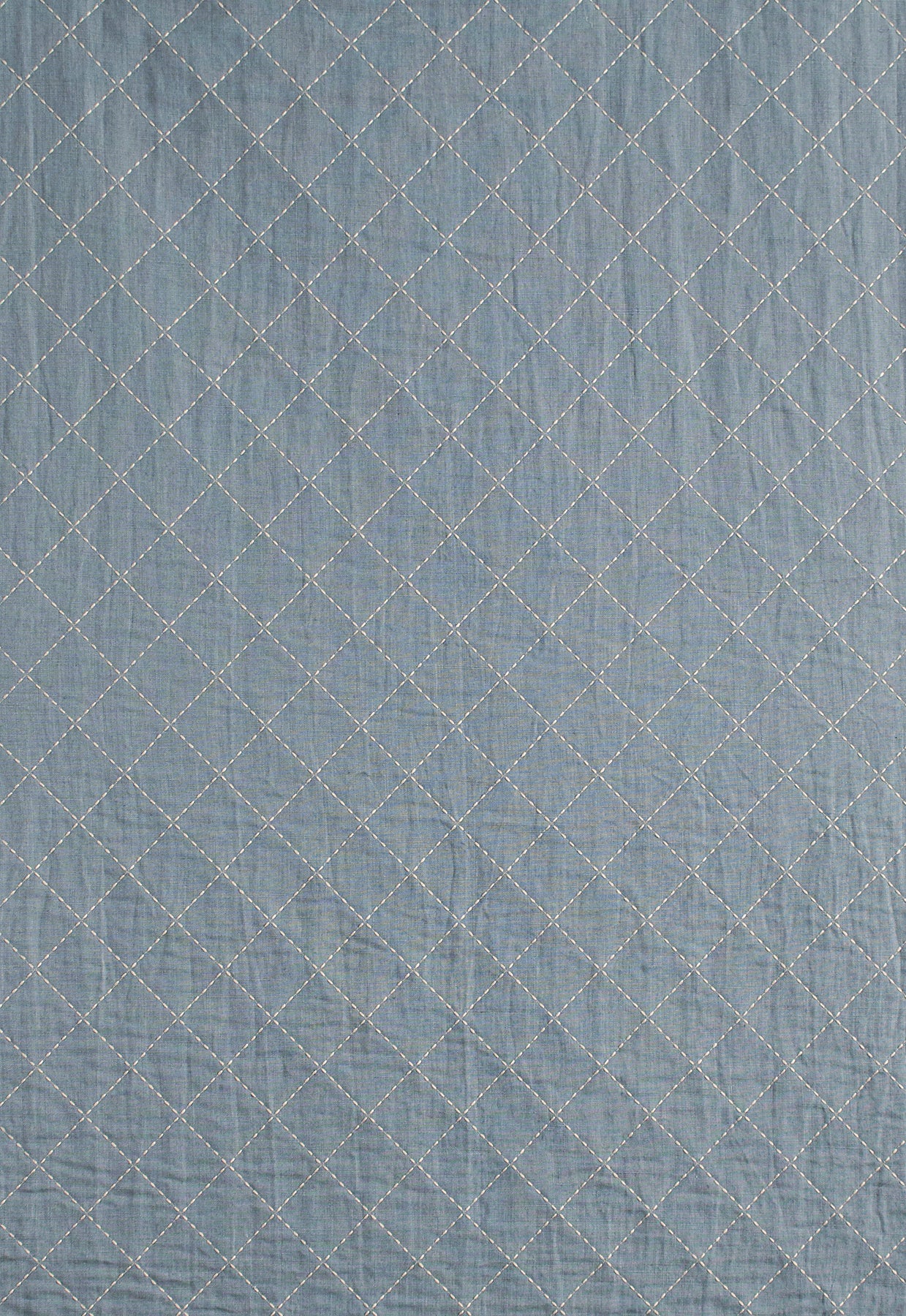 Linen ricamo rombi Pergamon Fabrics